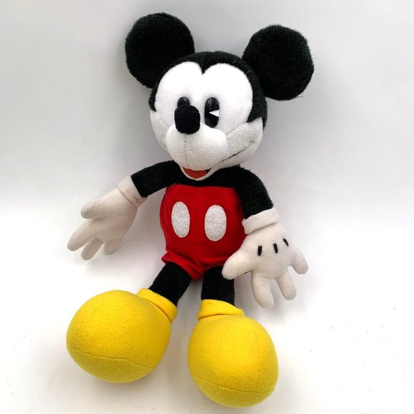 Disney Gund Mickey Mouse Plush Toy Vintage Look Pie Eyed Mickey Mouse - Picture 1 of 7